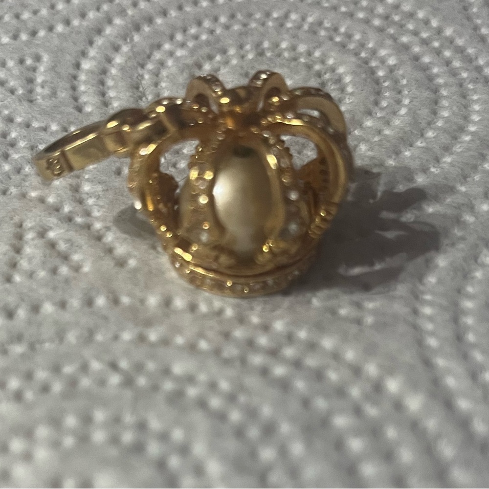 Juicy Couture Charm Gold Crown with Pearl